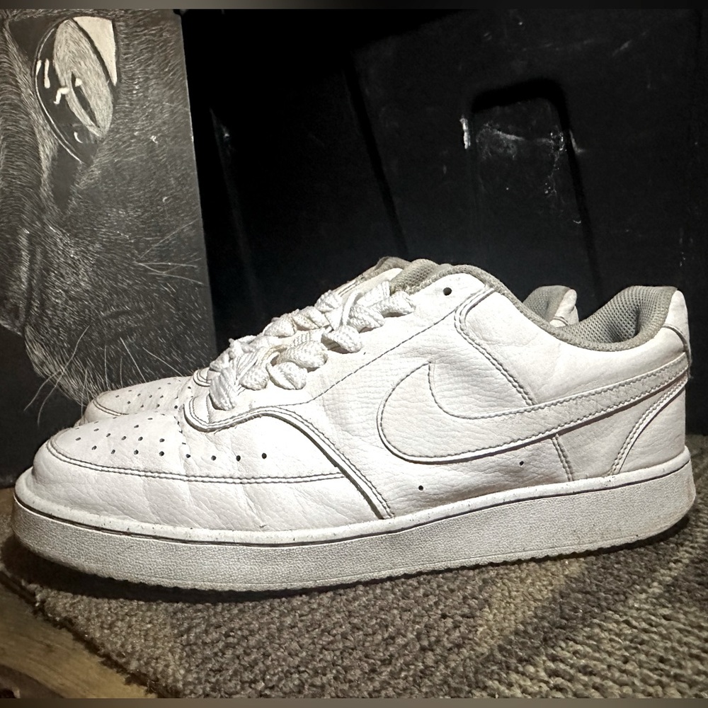 Men’s Nike Court Vision Low Next Nature 'Triple White' Shoe